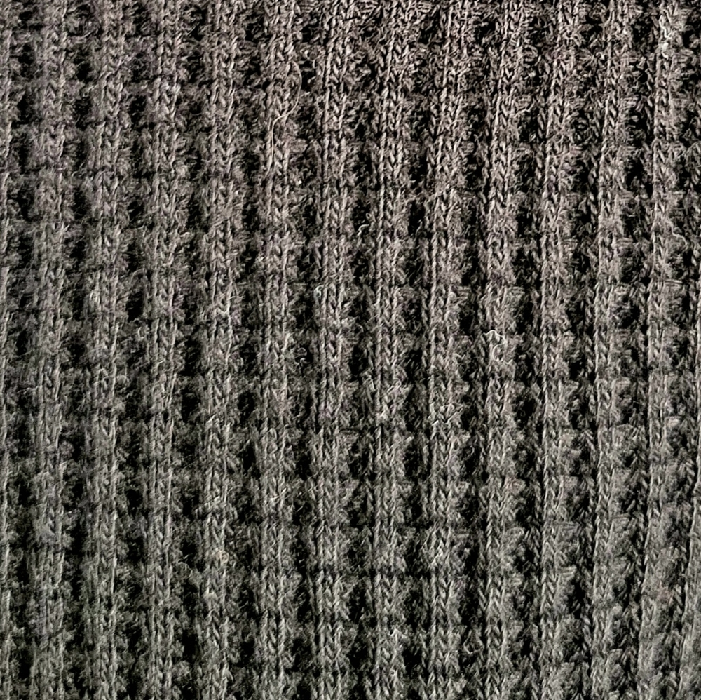 Uniqlo Black Waffle Knit sweater - Picture 2 of 6